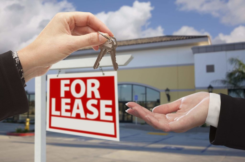 business person purchasing a lease or real estate for business
