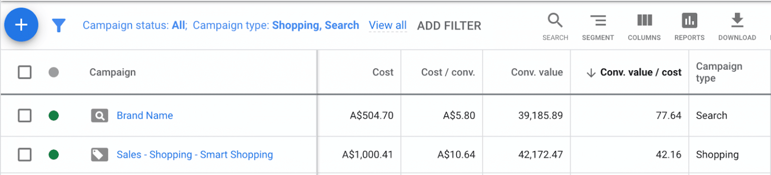 optimized settings